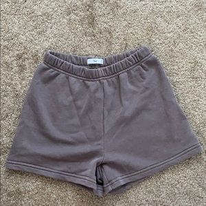 High rise sweat shorts